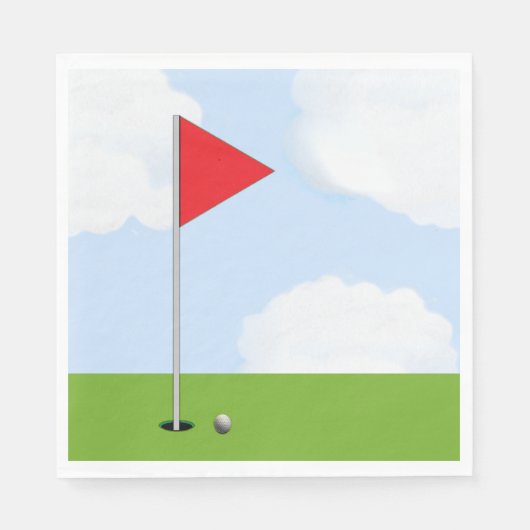 Serviette En Papier Golf (Devant)