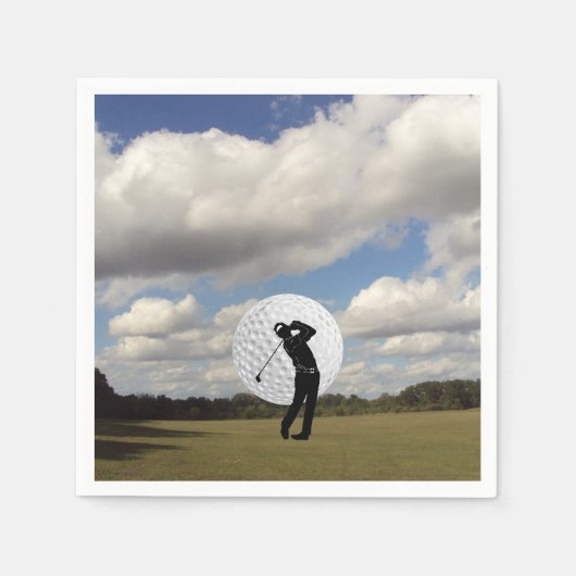 Serviette En Papier Golf (Devant)