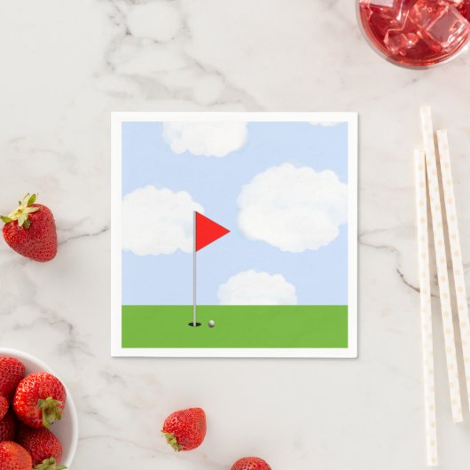 Serviette En Papier Golf (En situation)