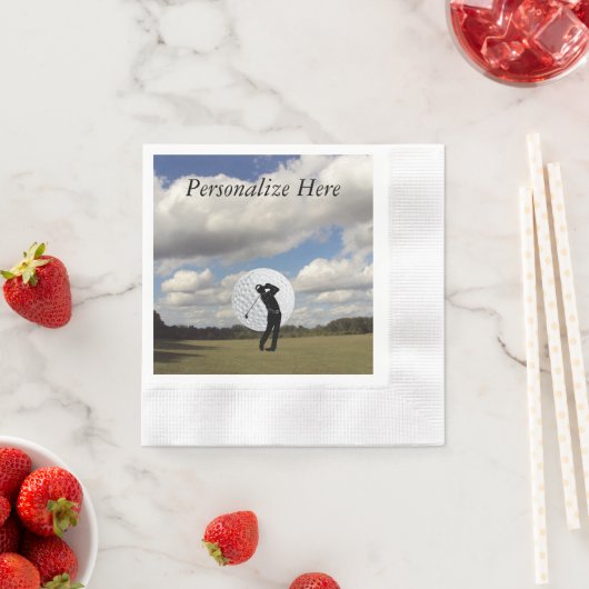 Serviette En Papier Golf (En situation)