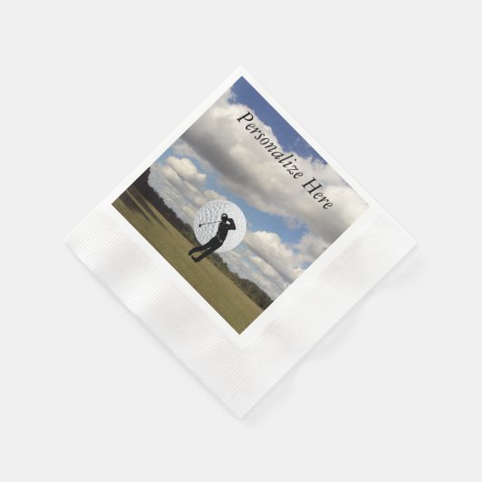 Serviette En Papier Golf (Coin)