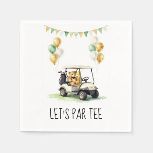 Serviette En Papier Golf 1er Anniversaire Faisons un Par-Tee
