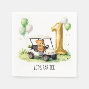Serviette En Papier Golf 1er Anniversaire Faisons un Par-Tee