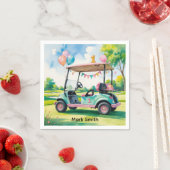 Serviette En Papier Golf 1er Anniversaire golfeur Tourne un (En situation)