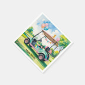 Serviette En Papier Golf 1er Anniversaire golfeur Tourne un (Coin)