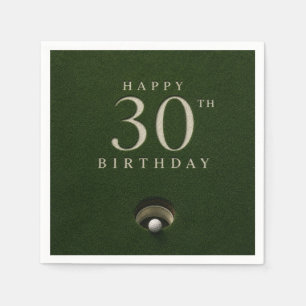 Serviette En Papier Golf 30e anniversaire Par tee
