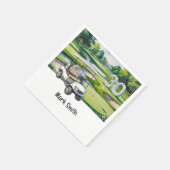 Serviette En Papier Golf 30e anniversaire Par tee trente (Coin)