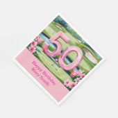 Serviette En Papier Golf 50e anniversaire avec numéro pour femme golfe (Coin)
