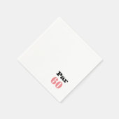 Serviette En Papier Golf 60e anniversaire pour femme golfeuse (Coin)