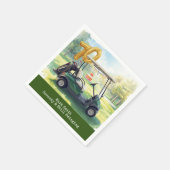 Serviette En Papier Golf 70th birthday Par Tee Golfer party (Coin)