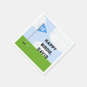 Serviette En Papier Golf Anniversaire (Coin)