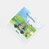 Serviette En Papier Golf Anniversaire thème pour enfants golfeur (Coin)