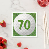 Serviette En Papier Golf Ball 70e Anniversaire serviettes (En situation)