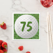 Serviette En Papier Golf Ball 75e Anniversaire serviettes (En situation)