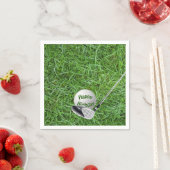 Serviette En Papier Golf Ball and Club d'anniversaire (En situation)