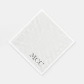 Serviette En Papier Golf Ball Country Club Initiales Golf Chic (Coin)
