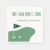 Serviette En Papier Golf Boy 1er Anniversaire (Devant)