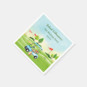 Serviette En Papier Golf Cart Scenic Custom 70th Birthday (Coin)