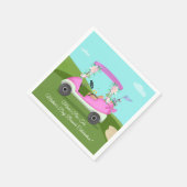 Serviette En Papier Golf Cart With Mimosas Mother's Day Brunch (Coin)