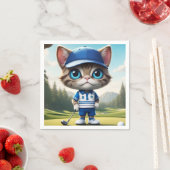 Serviette En Papier Golf Cat (En situation)