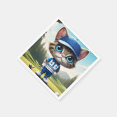 Serviette En Papier Golf Cat (Coin)