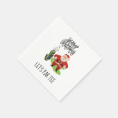 Serviette En Papier Golf Christmas Let’s Par tee avec le Père Noël (Coin)