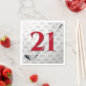 Serviette En Papier Golf Club 21e anniversaire (En situation)