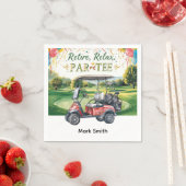 Serviette En Papier Golf de retraite par tee partie golf sur le terrai (En situation)