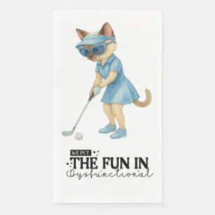 Serviette En Papier Golf Drôle à dire pour les golfeurs Amoureux de le