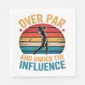 Serviette En Papier Golf drôle buvant (Devant)