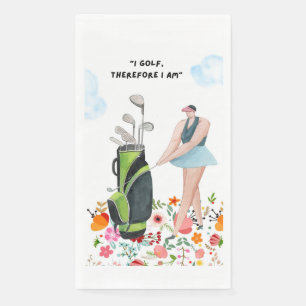 Serviette En Papier Golf drôle Dire pour Golfer
