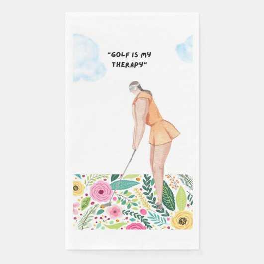 Serviette En Papier Golf drôle Dire pour Golfer (Devant)