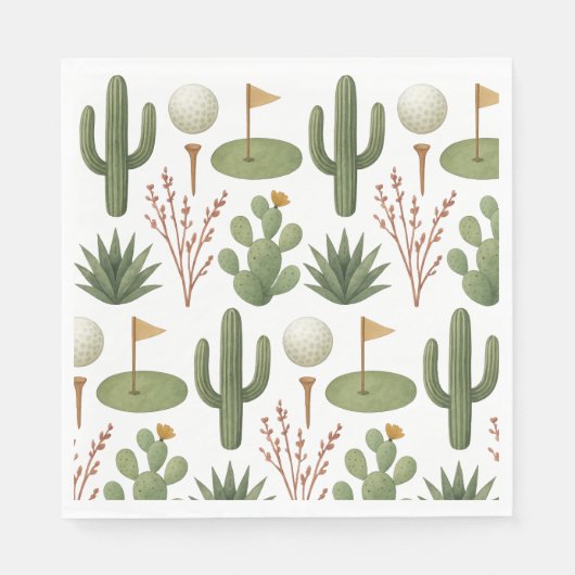 Serviette En Papier Golf en Arizona (Devant)