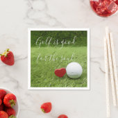 Serviette En Papier Golf est bon pour l'âme Napkin (En situation)