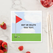 Serviette En Papier Golf Event Napkins (En situation)