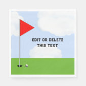 Serviette En Papier Golf Event Napkins (Devant)