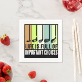 Serviette En Papier Golf Funny Life Choices Clubs (En situation)