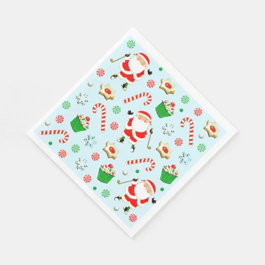 Serviette En Papier Golf Holiday Party (Coin)
