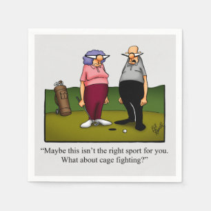 Serviette En Papier Golf Humour Cocktail Party Napkins