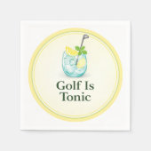 Serviette En Papier Golf Is Tonic - Citron Menthe Design de serviettes (Devant)