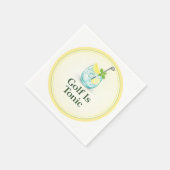 Serviette En Papier Golf Is Tonic - Citron Menthe Design de serviettes (Coin)