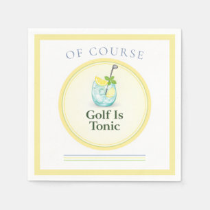 Serviette En Papier Golf Is Tonic Décoration de fête sur le thème de
