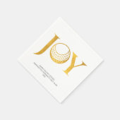 Serviette En Papier Golf Joy & Peace Christmas (Coin)