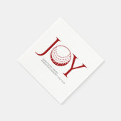 Serviette En Papier Golf Joy & Peace Christmas (Coin)