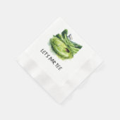 Serviette En Papier Golf Let's Par tee avec drapeau de golf sur nappe  (Coin)