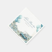 Serviette En Papier Golf Let's Par-tee Blue Baby Shower (Coin)