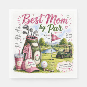 Serviette En Papier Golf Meilleure Maman par par sur le thème de la fê