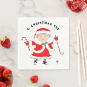 Serviette En Papier Golf Noël (En situation)