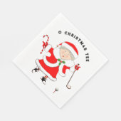 Serviette En Papier Golf Noël (Coin)