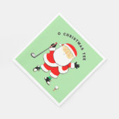 Serviette En Papier Golf Noël (Coin)
